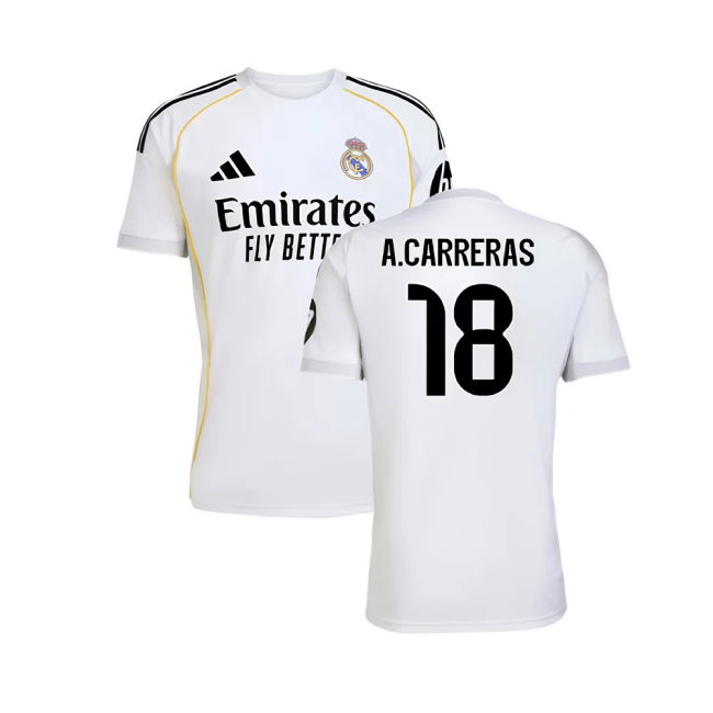 2025-2026 Real Madrid CF Shirt (A.Carreras 18) | Performance