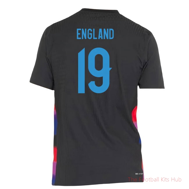 2025-2026 England WEC Authentic Away Shirt (Black) - Mens (ENGLAND 19)