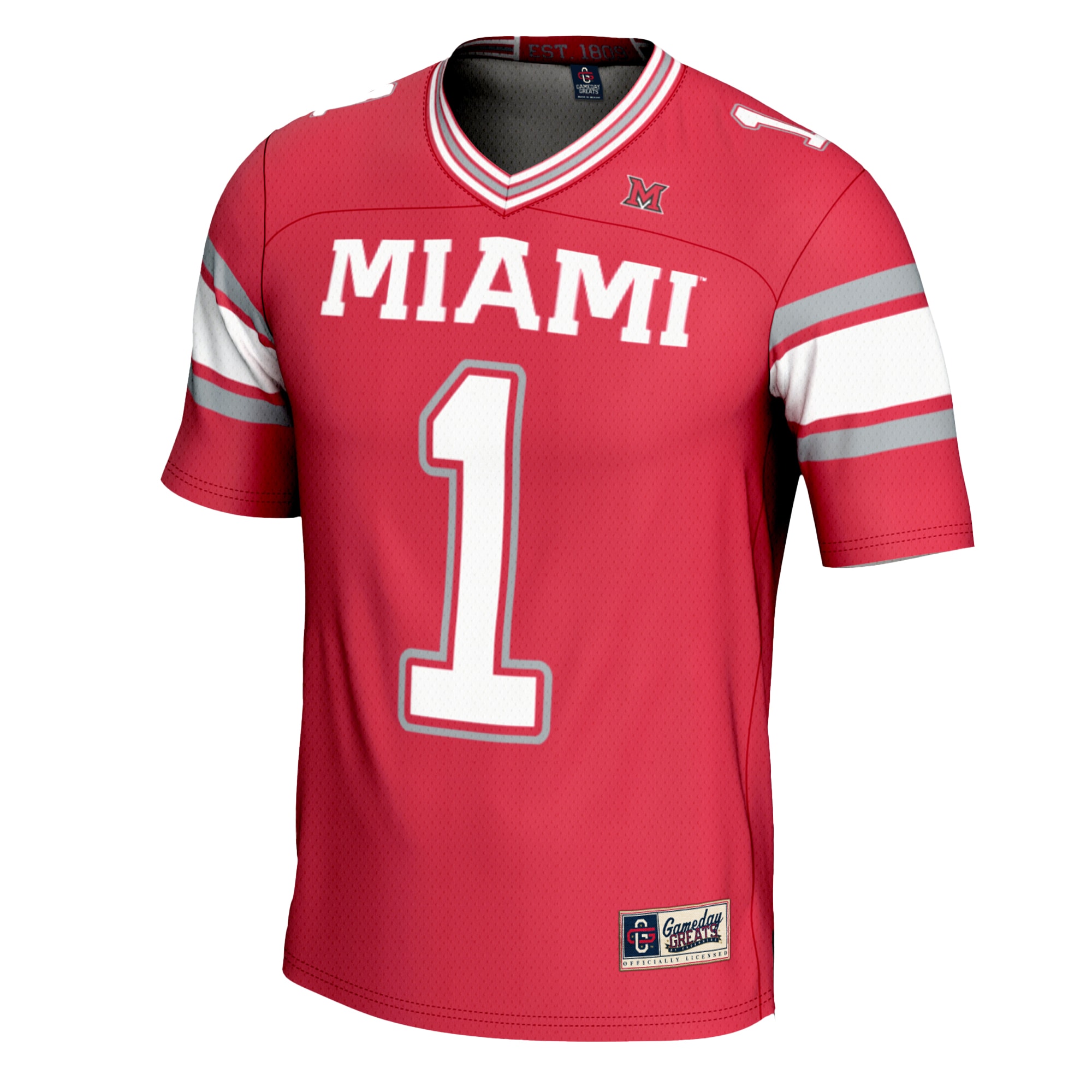 [NJP] Miami University RedHawks GameDay Greats Youth Football Jersey - Red
