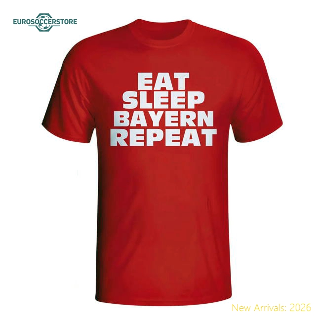 Eat Sleep Bayern Repeat T-shirt (red) - Kids