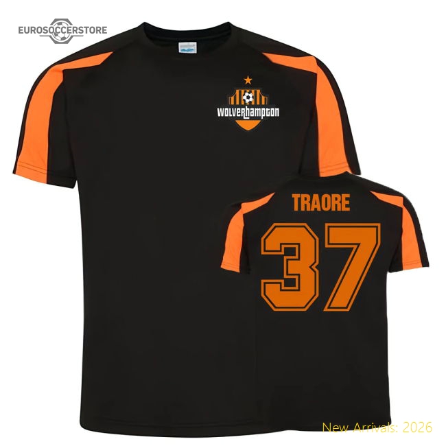 Official Adama Traore Wolves Sports Training Jersey (black) - Premium