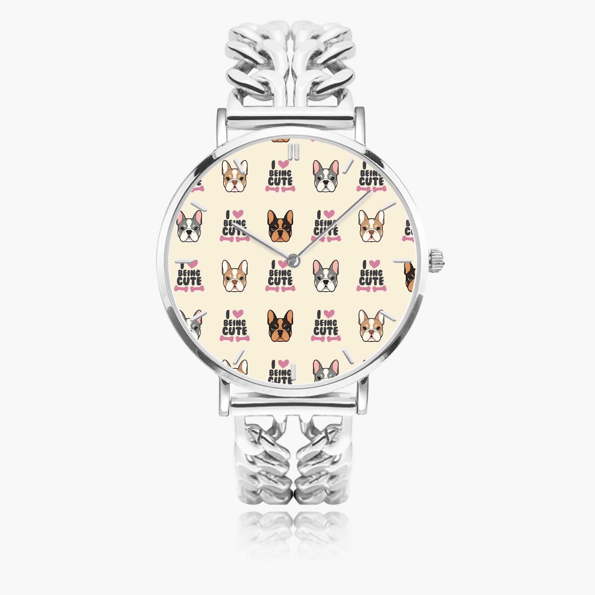 Patric - Safe Chic Hollow Strap Watch For Frenchie Lovers Indoor Use