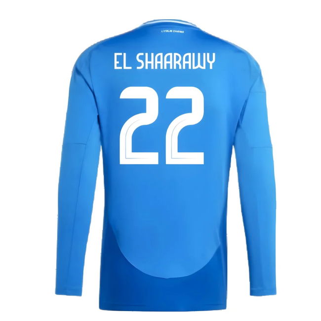 2024-2025 Italy Long Sleeve Home Shirt (El Shaarawy 22)