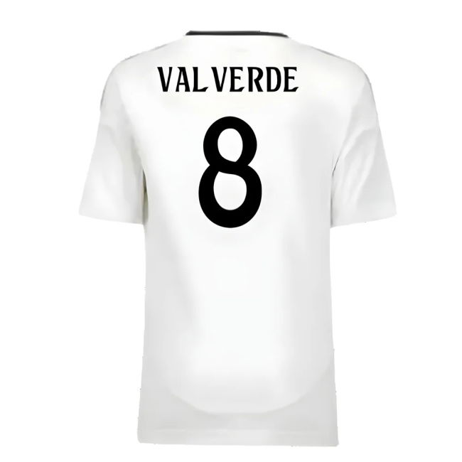 Replica Quality Real Madrid Home Fan Jersey (Adults) (Valverde 8) (1)