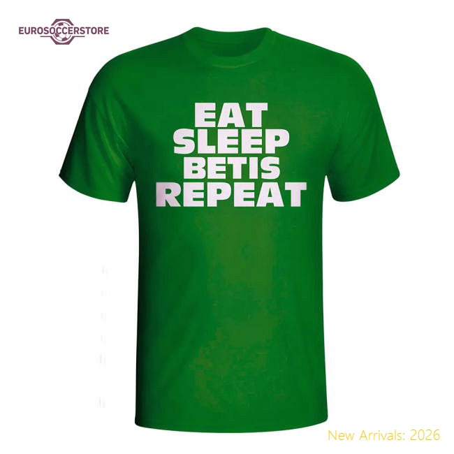 Eat Sleep Real Betis Repeat T-shirt (green) - Kids