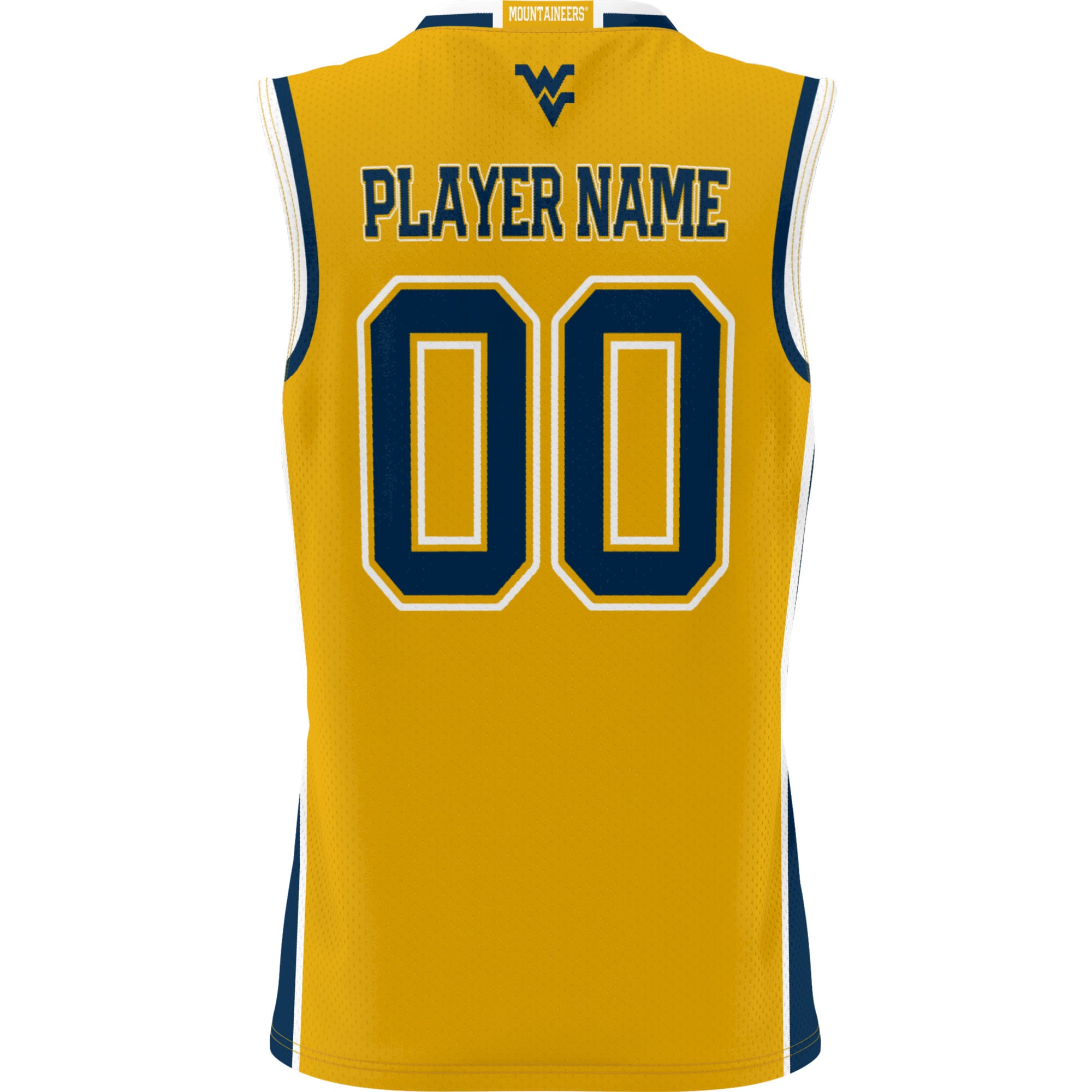 [NJP] West Virginia Mountaineers GameDay Greats Unisex Lightweight NIL Pick-A-Player Women's Basketball Jersey - Gold