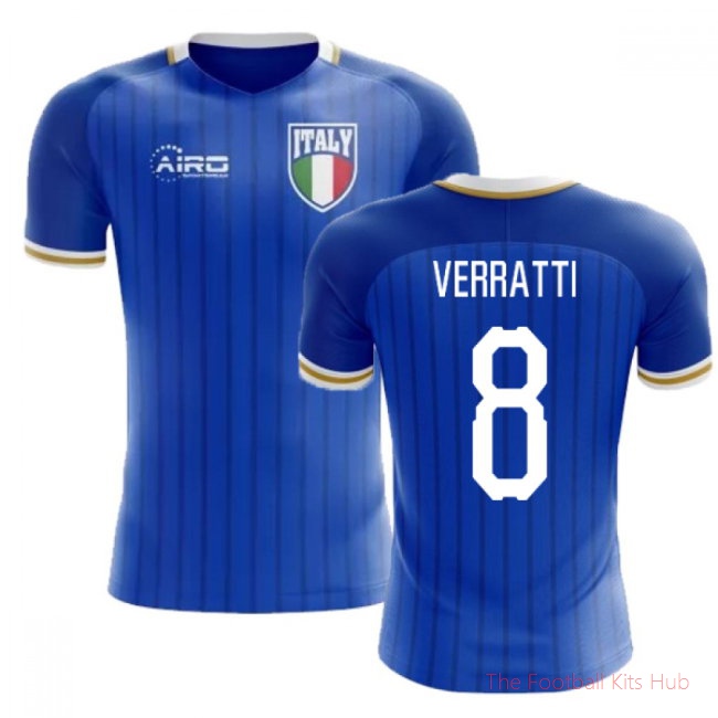 2025-2026 Italy Home Concept Football Shirt (Verratti 8) - Kids