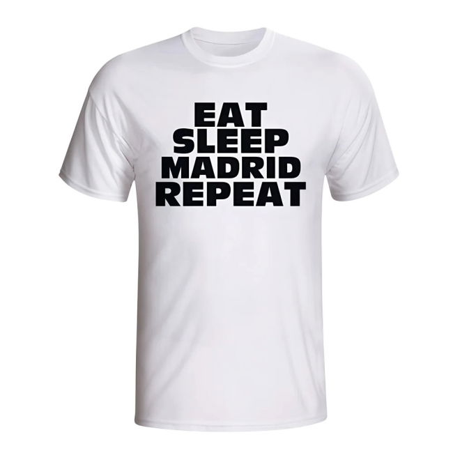 Top Grade 2025-2026 Real Madrid T-shirt White With Vintage Design -