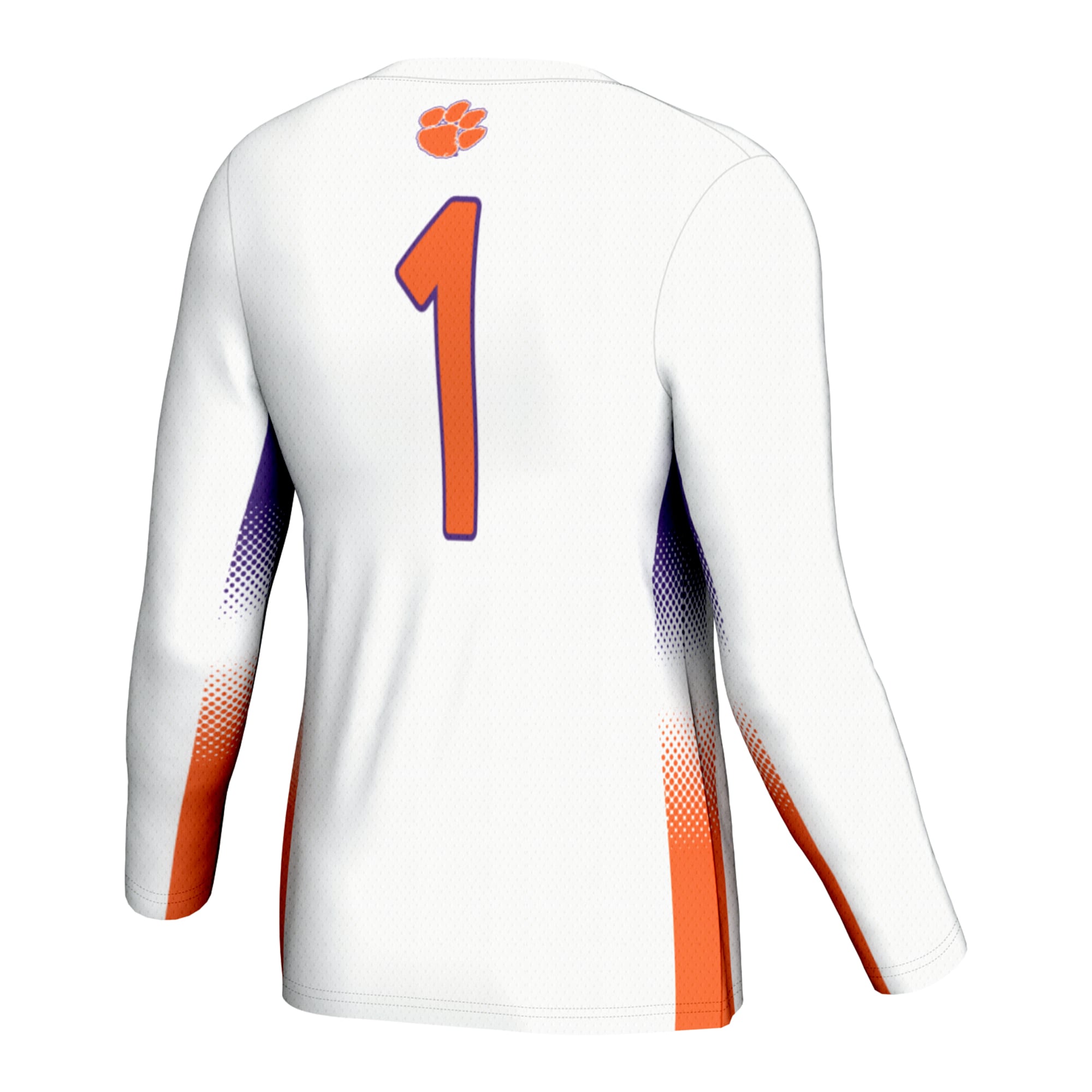 [DDG] Clemson Tigers GameDay Greats Youth Lightweight Women's Volleyball Jersey - White