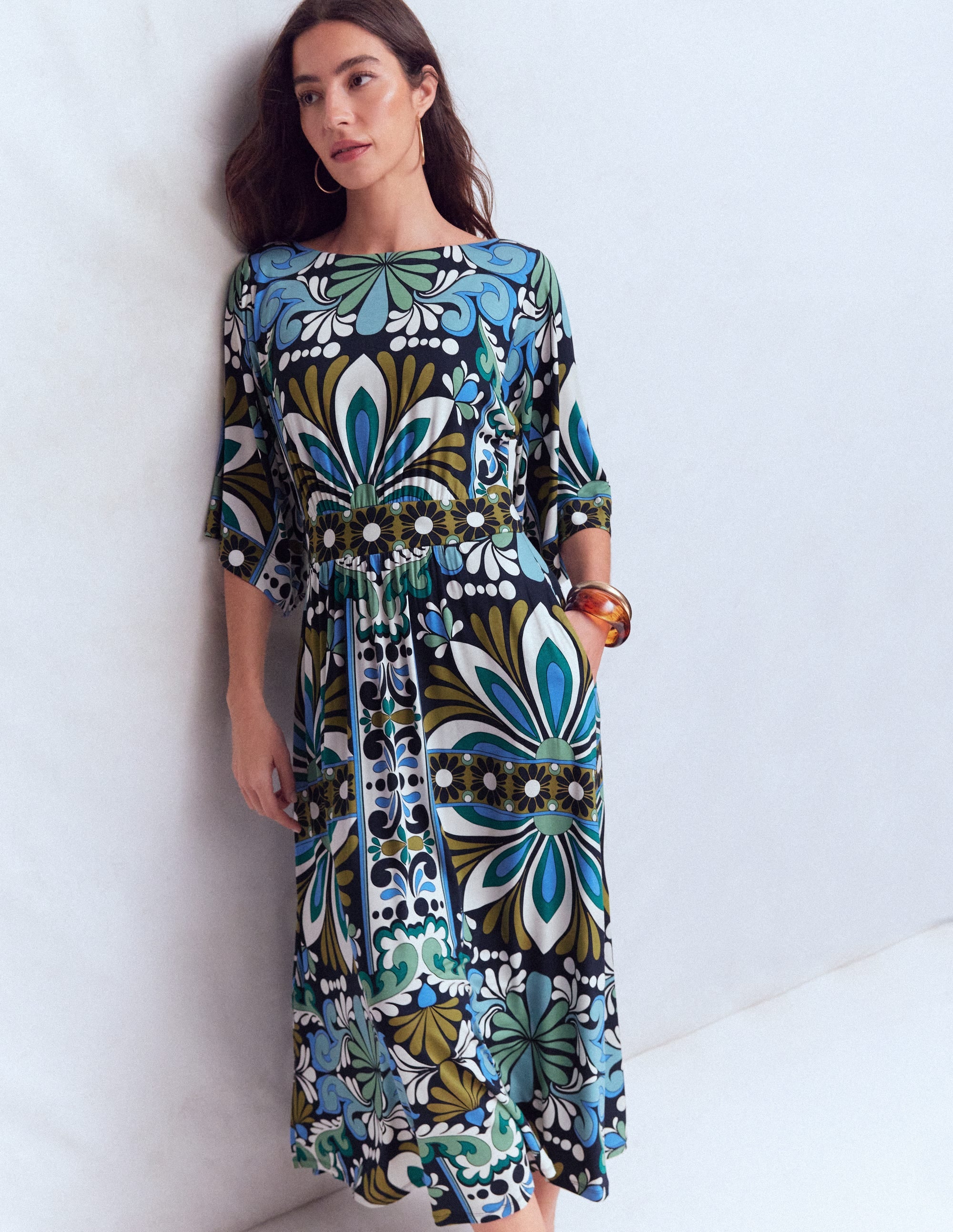 Imelda Kimono Jersey Dress