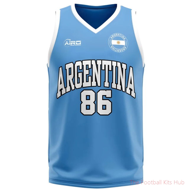 Argentina Home Concept Basketball Shirt - Womens