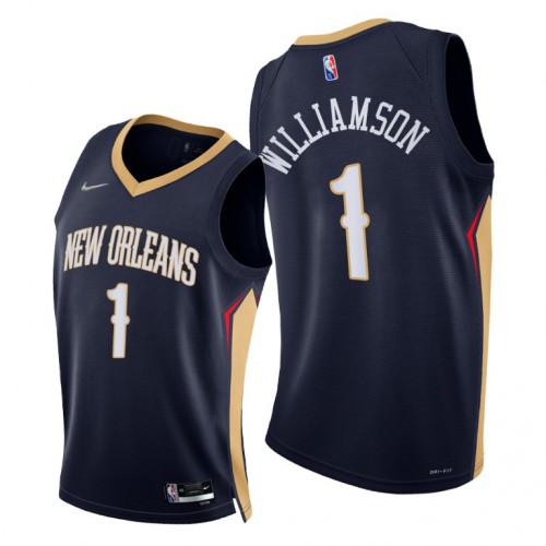 Pelicans #1 Zion Williamson Superior 2021 75th NBA Jersey - Green