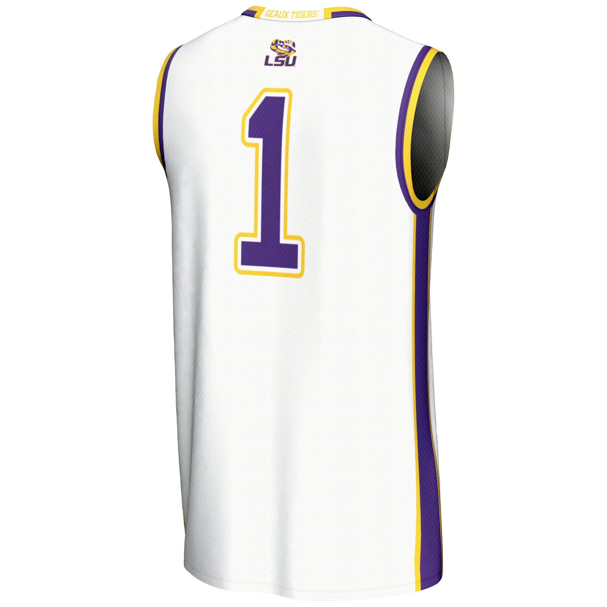 [NJP] LSU Tigers GameDay Greats Youth Lightweight Basketball Jersey - White