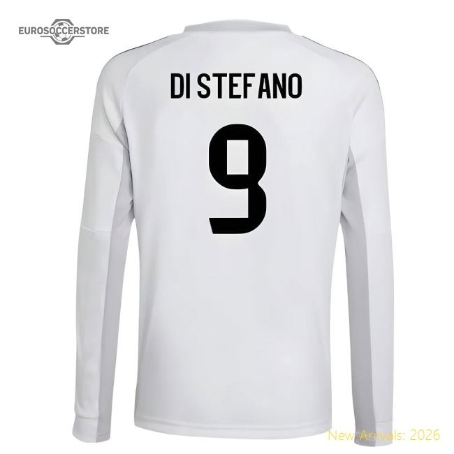 Genuine 2025-2026 Real Madrid Long Sleeve Home Shirt (Kids) (Di Stefano