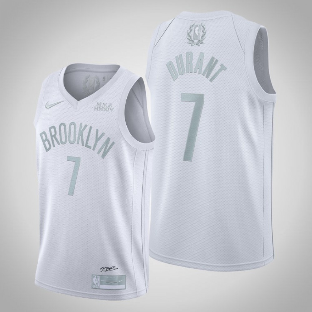 Brooklyn Nets Kevin Durant7 White Jersey - - Basketball Fan Gear