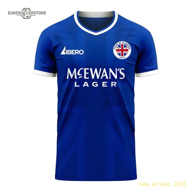 S Rangers Home Shirt Female 2025 Home Jersey Jersey Football Fan Apparel