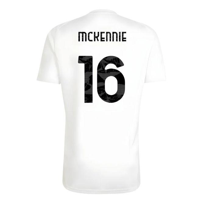 2025-2026 Juventus Training Tee (White) (McKennie 16)