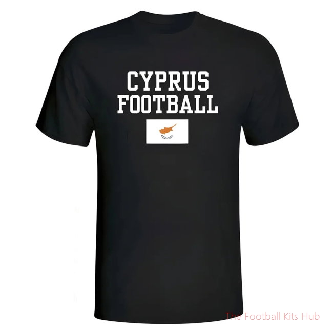 Men Cyprus Football T-Shirt - Black