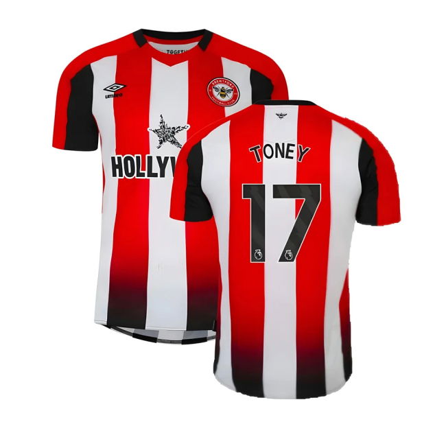 2023-2024 Brentford Home Shirt (Toney 17) | Player Issue | Elite