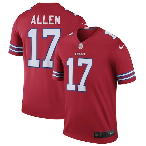 None Josh Allen  Jersey - Red | NFL Player Jersey | NFL Football