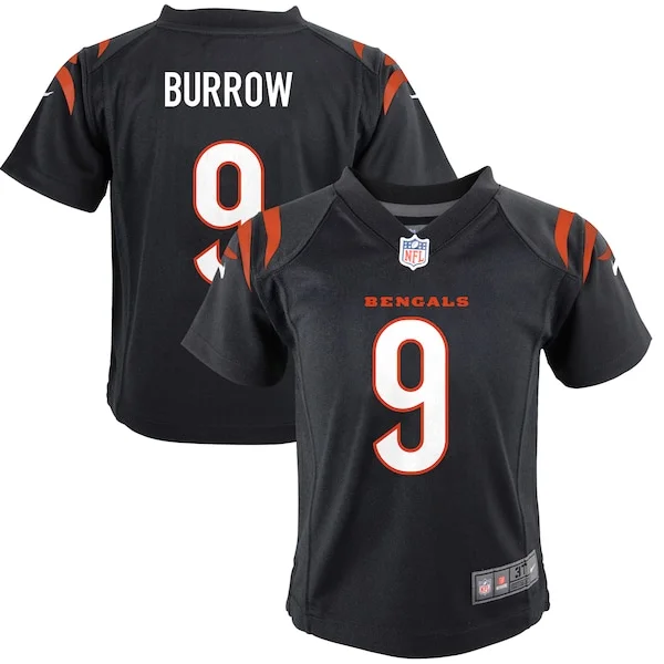 None Joe Burrow Game Jersey - Black | NFL Player Jersey | NFL Football