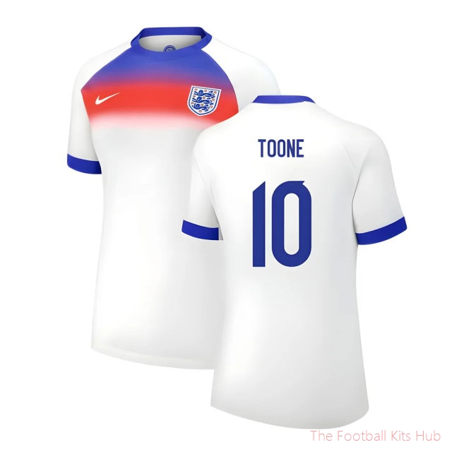 2025 England Womens Team Home Shirt (Ladies) (TOONE 10)