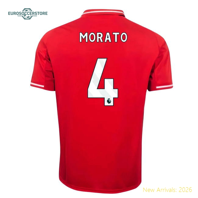 High-quality Kids Football Team Morato Jersey 2025-2026 Non-irritating