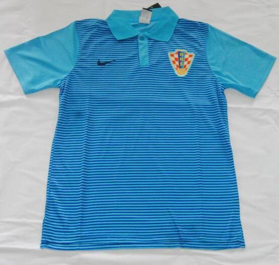 Croatia Blue 2016-17 Polo Shirt - Official Replica 14599