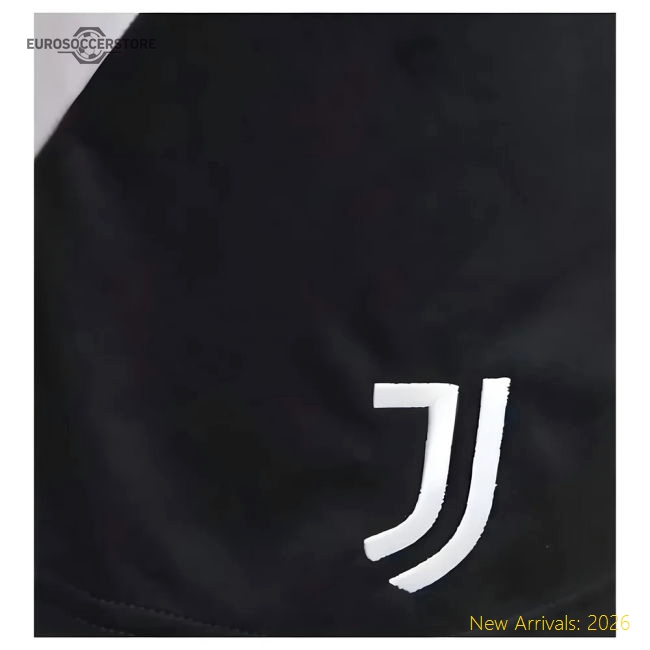 Professional-Grade 2024-2025 Juventus Home Shorts (Black) - Kids