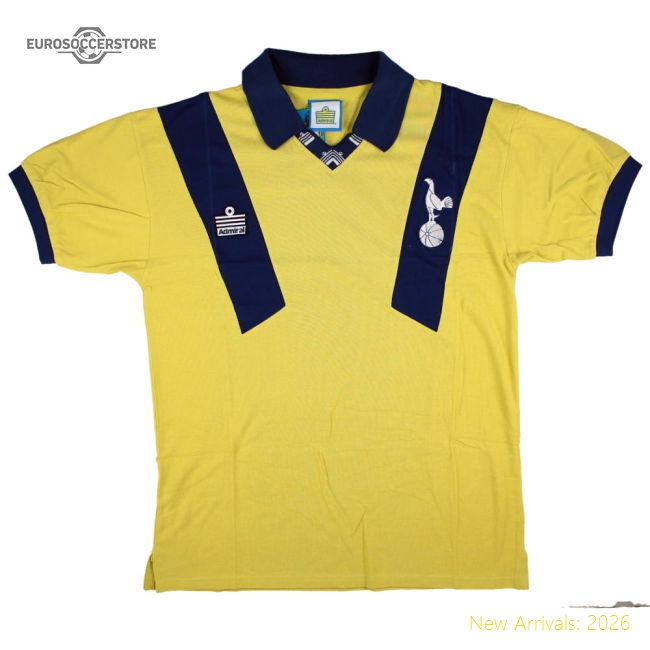 Premium Tottenham Hotspur 1978 Admiral Retro Away Shirt (yellow