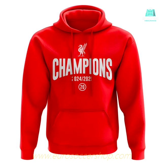 Liverpool 2024-2025 Champions Hoody (Red)