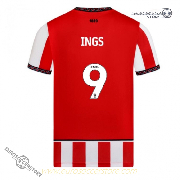 Sheffield United's 25-26 Home Jersey featuring INGS with the number 9