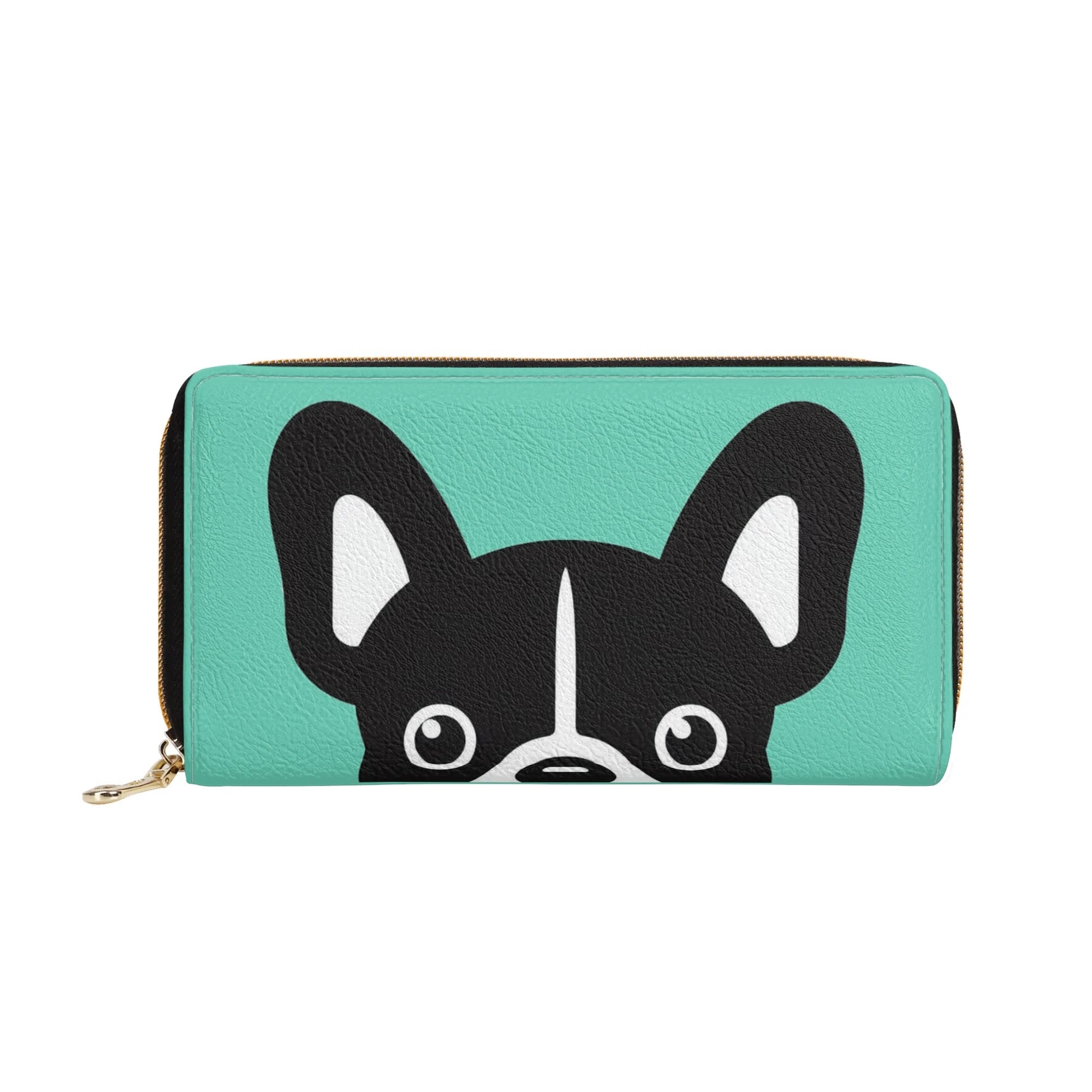 French Bulldog Alonza Leather Zipper Wallet Comfy Pet Product