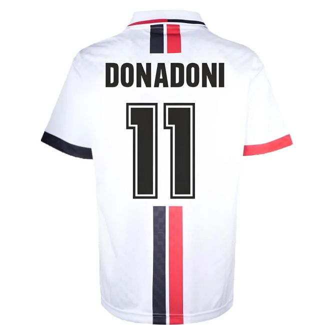AC Milan 1996 Away Retro Shirt (Donadoni 11)