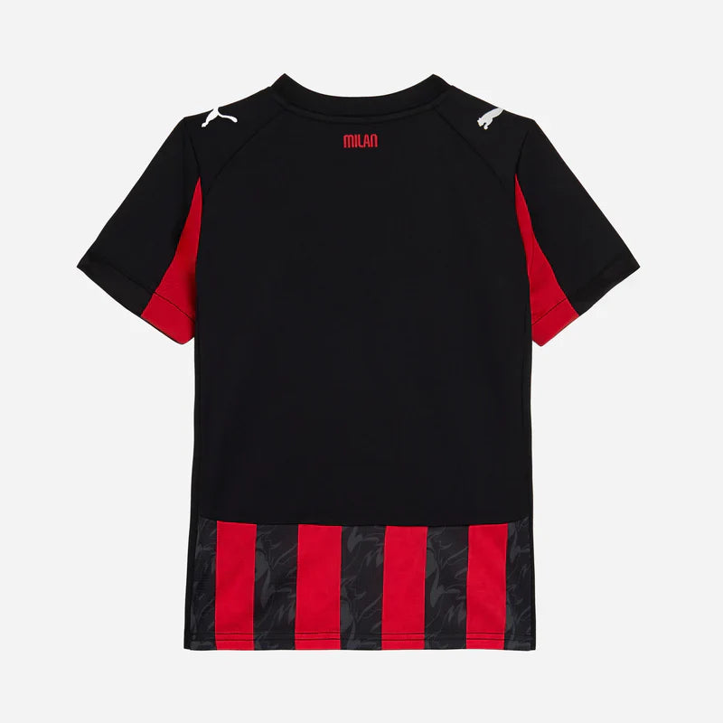 Kid's AC Milan Home Soccer Jersey Kit(Jersey+Shorts) 2025/26Authentic