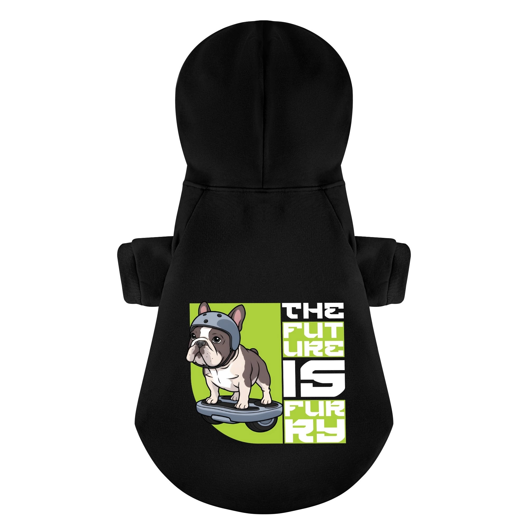 French Bulldog The Future Is Furry Personalized French Bulldog Hoodies