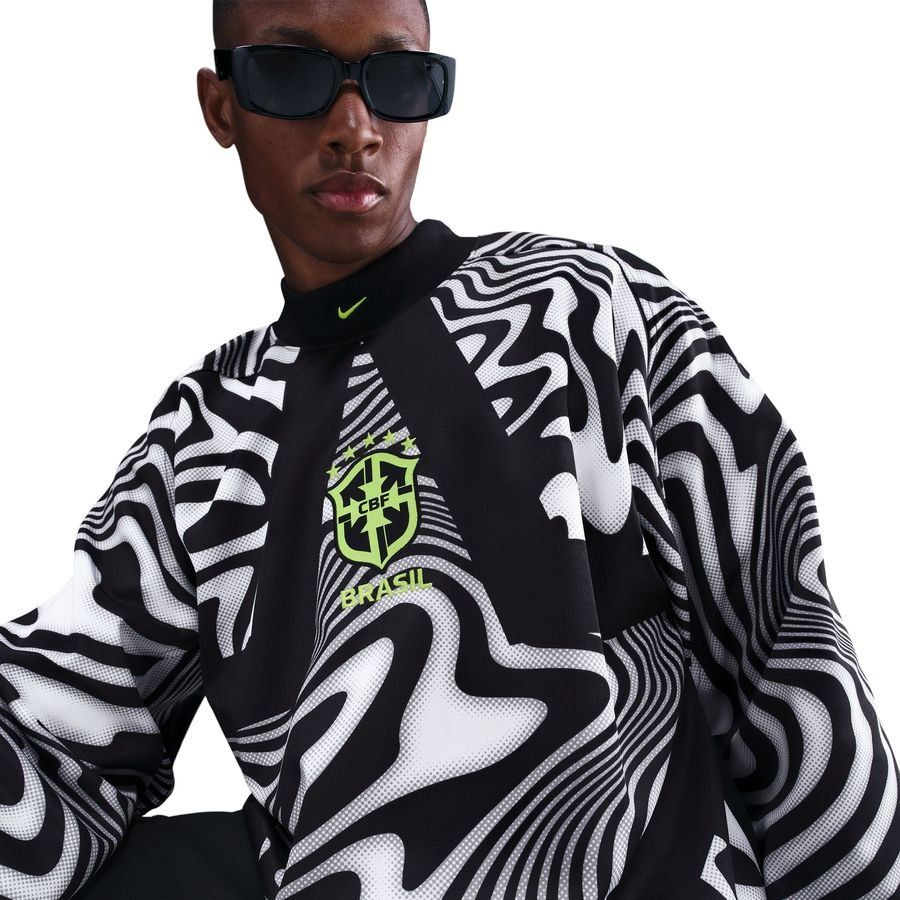 Brazil Goalkeeper Shirt Hollywood Goalkeepers Jet Black/pure White/vo