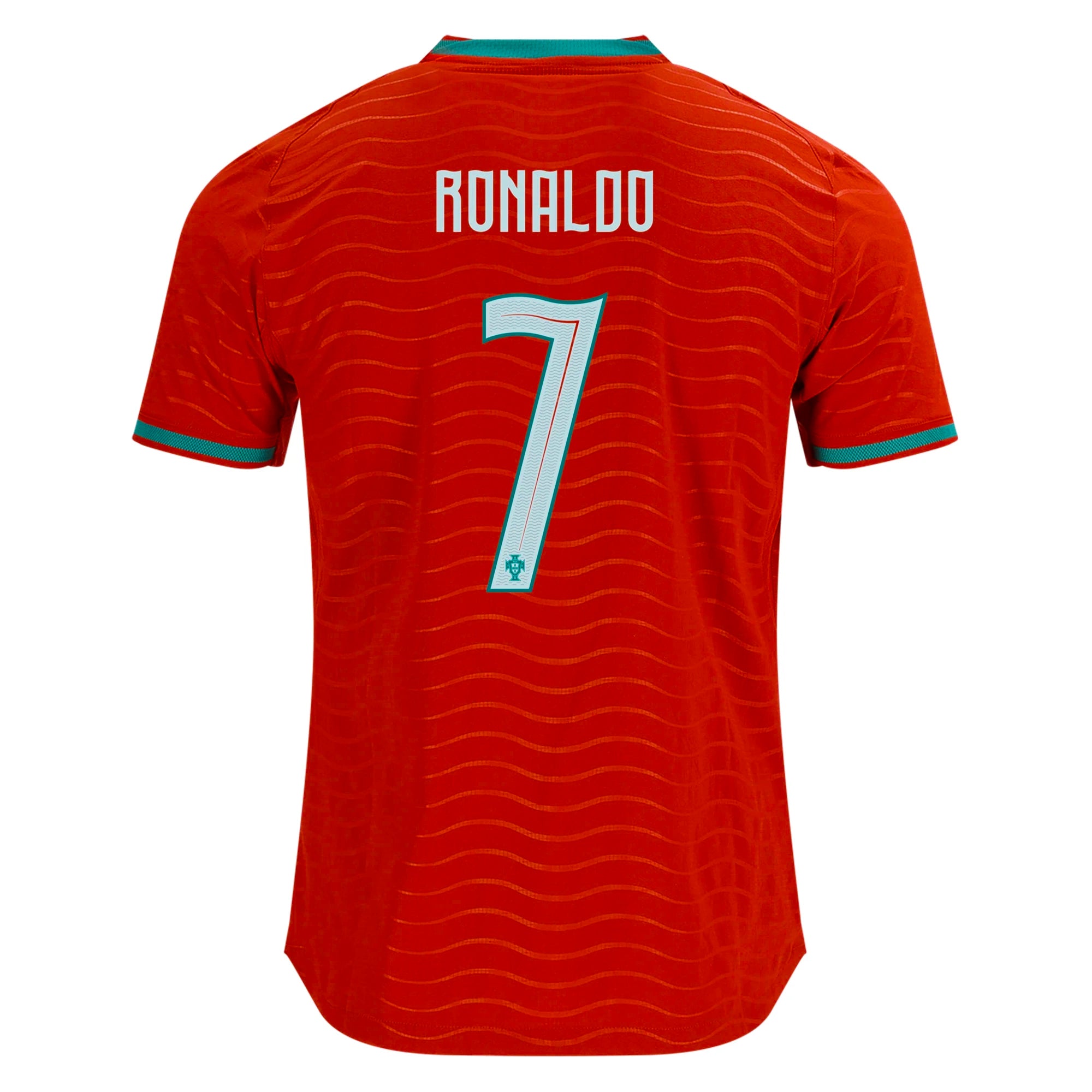 PUMA Men's Portugal Cristiano Ronaldo Authentic Player Version Home 2026 World Cup Jersey (Red/Green Lagoon)