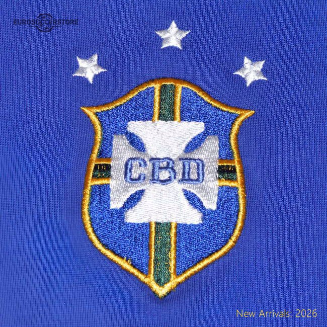 Kids Brazil Away Raglan Sleeve Royal/White T-Shirt