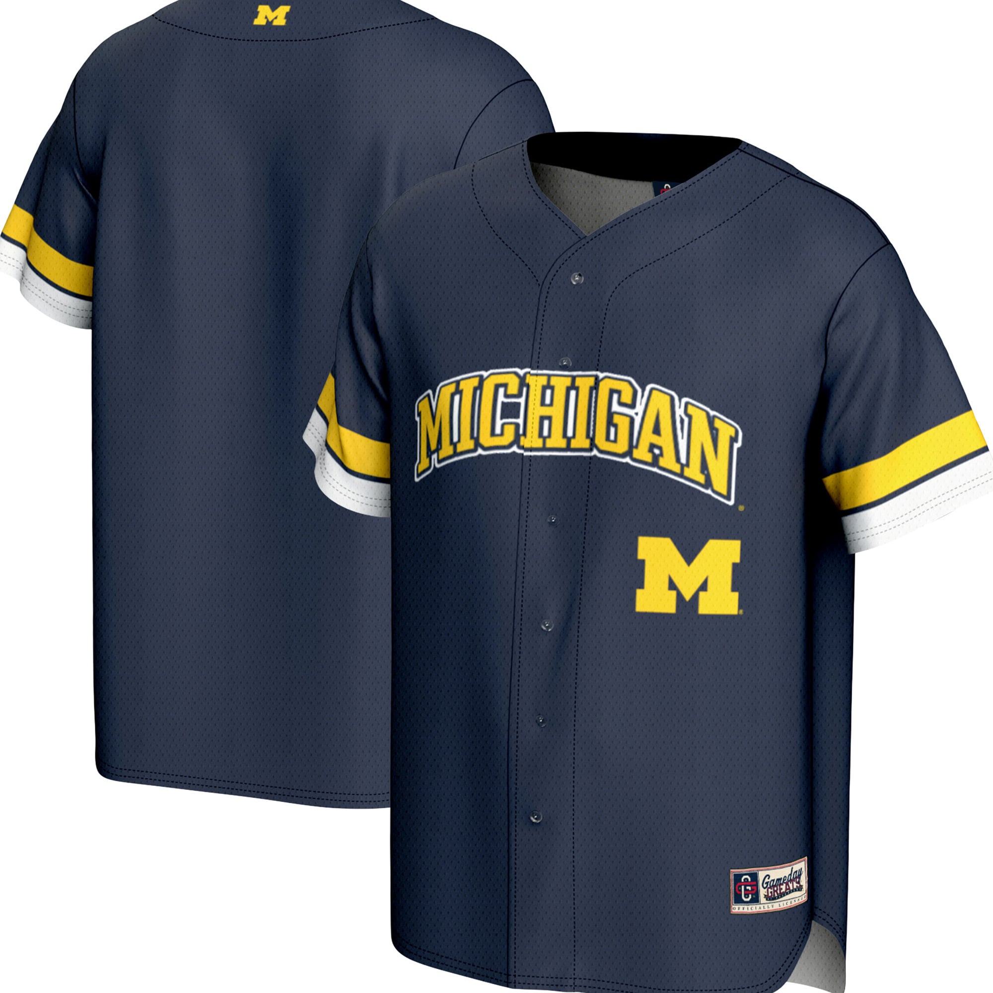 Michigan Wolverines GameDay Greats Spirit Baseball Jersey - Navy