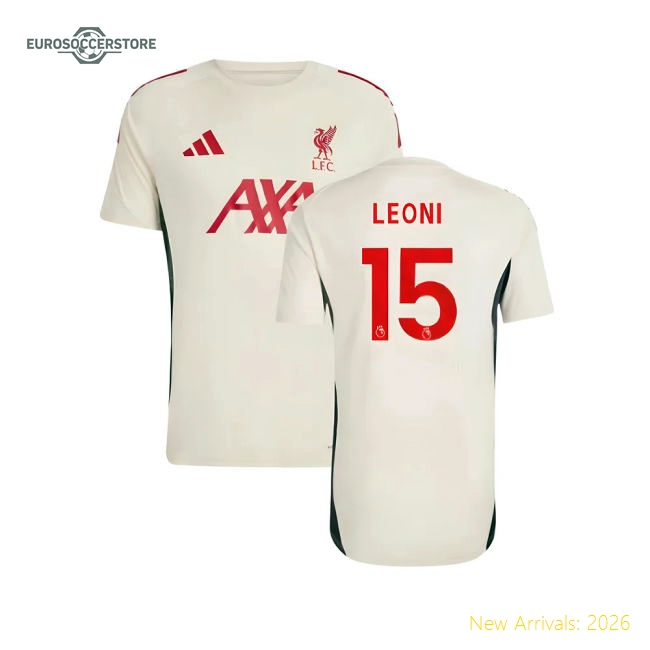 Child-friendly Liverpool Kids Jersey Leoni 2025-2026 Aeroready