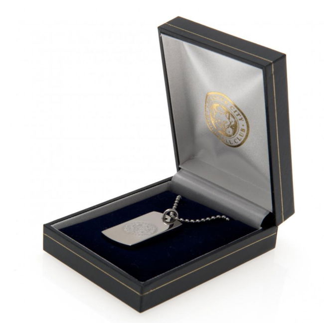Men's Leicester City FC Engraved Dog Tag & Chain