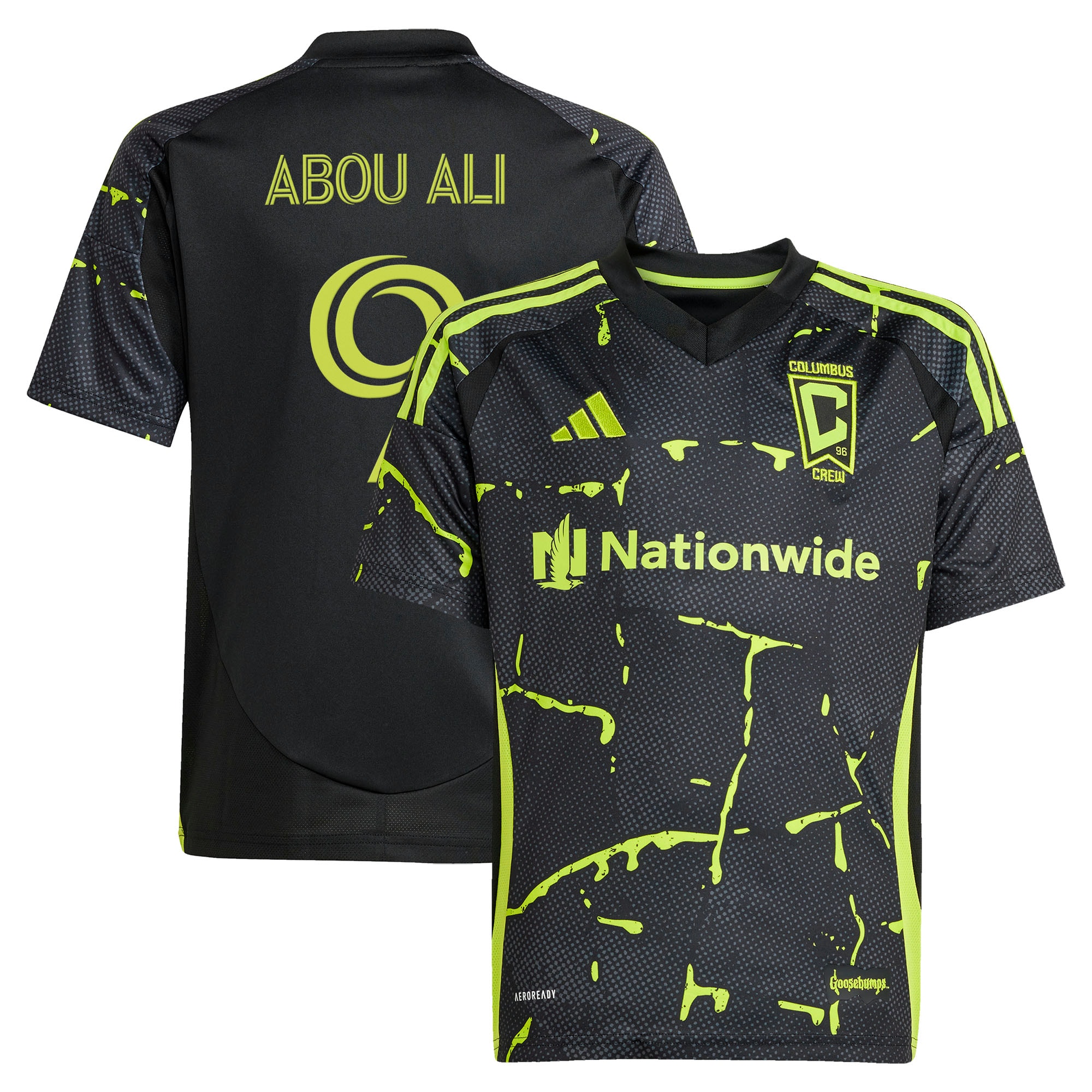 [JED] Wessam Abou Ali Columbus Crew Youth 2025 The Goosebumps Kit Replica Jersey - Black