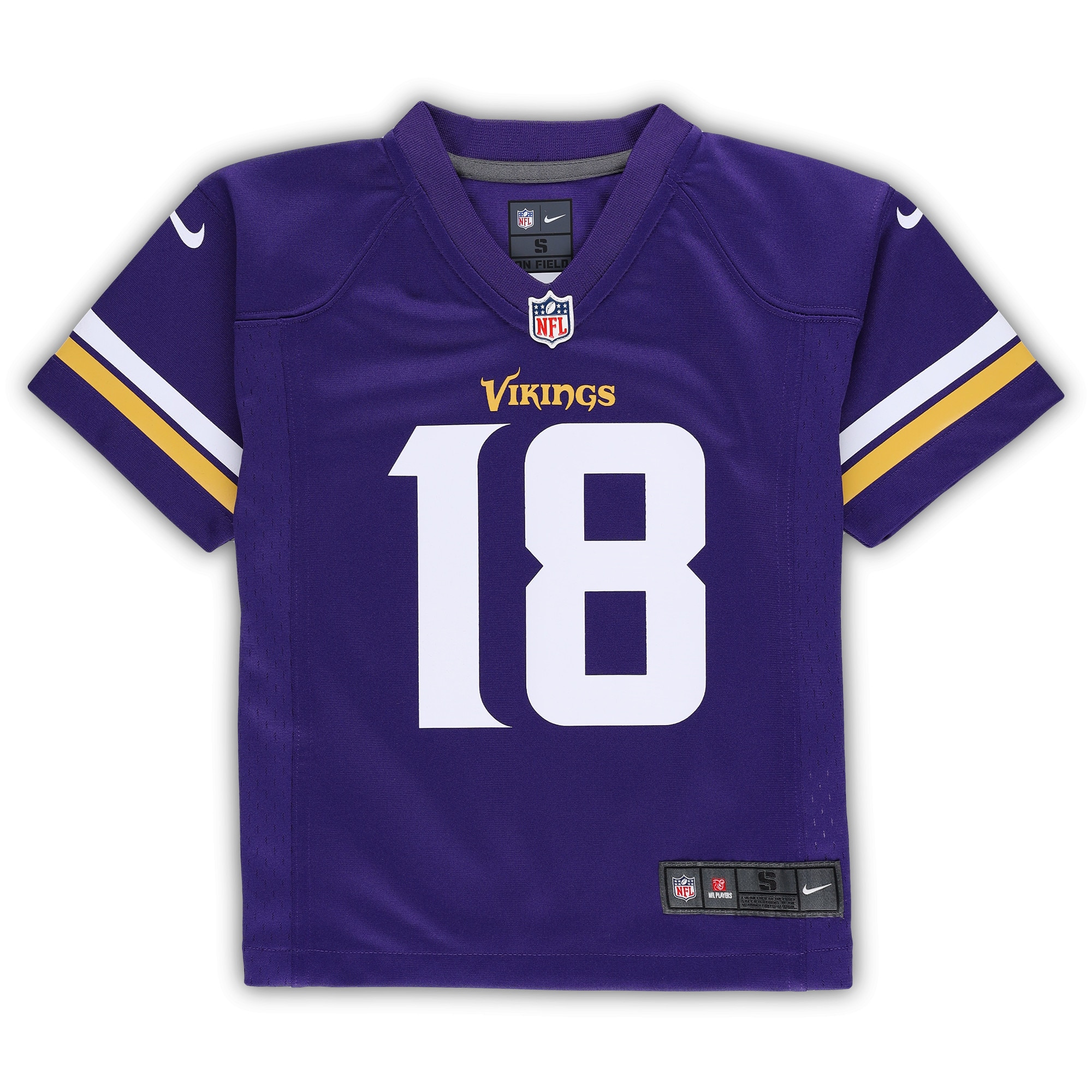 [ESK] Justin Jefferson #18 Minnesota Vikings Preschool Game Jersey - Purple
