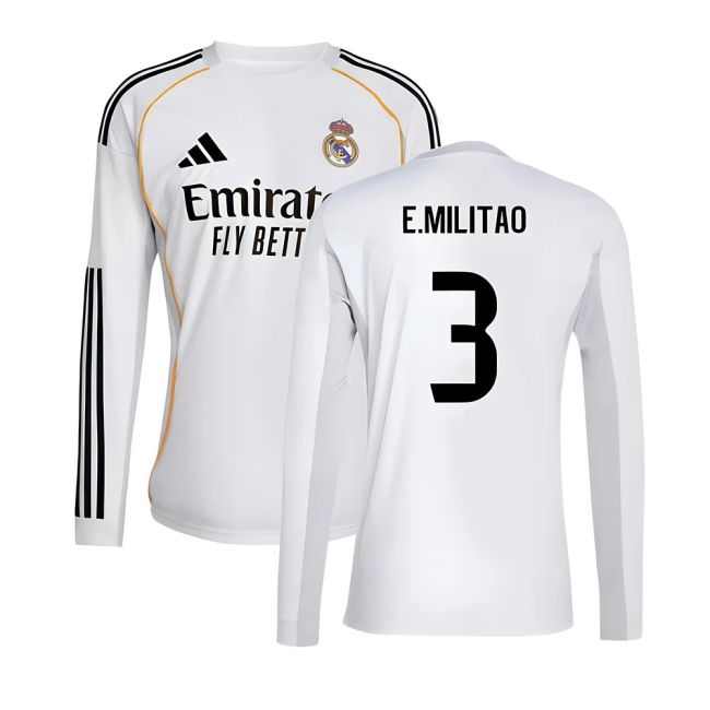 2025-2026 Camiseta Real Madrid Local Hombres - Auténtica - Militao 3
