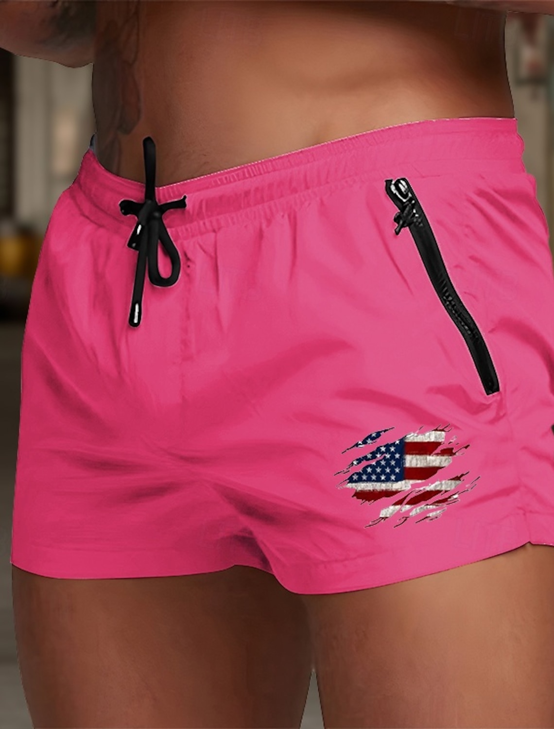Men's Board Shorts Swim Shorts Swim Trunks Drawstring with Mesh lining Elastic Waist Coconut Tree Comfort Quick Dry Short Holiday Beach Weekend Fashion Casual Black White Micro-elastic