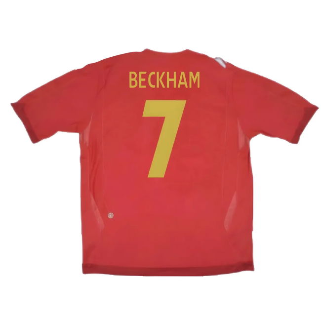 BECKHAM 7 Match Quality England 2006-2007 Away Kit