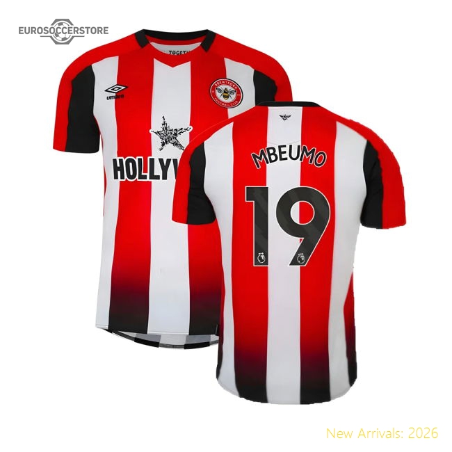 Official 2023-2024 Brentford Home Shirt (mbeumo 19) - Premium Quality
