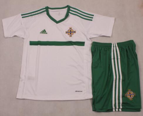 Kids Northern Ireland Euro 2016 Away Soccer KitShirtShorts - Official