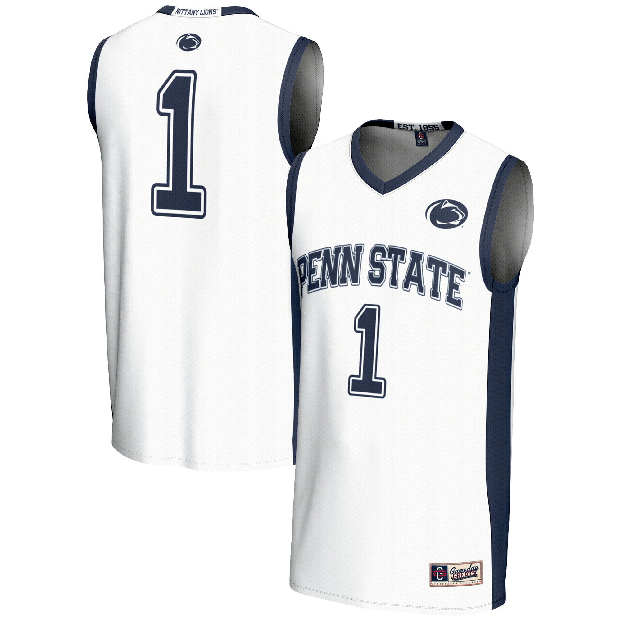 [NJP] Penn State Nittany Lions GameDay Greats Lightweight Basketball Jersey - White